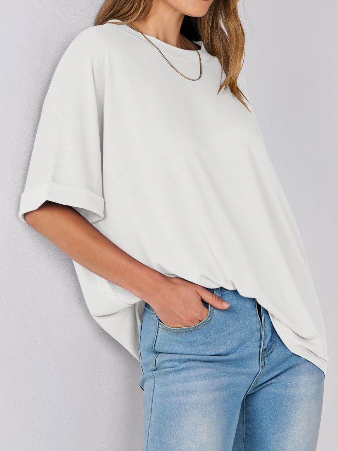 Round Neck Half Sleeve T-Shirt - UnLaced Boutique