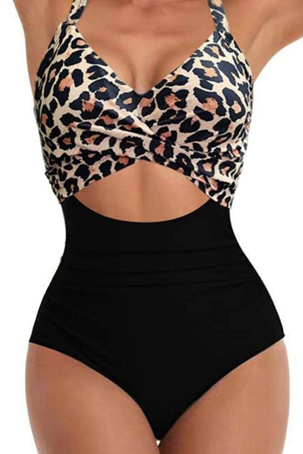 Tied Crisscross Cutout One-Piece Swimwear - UnLaced Boutique