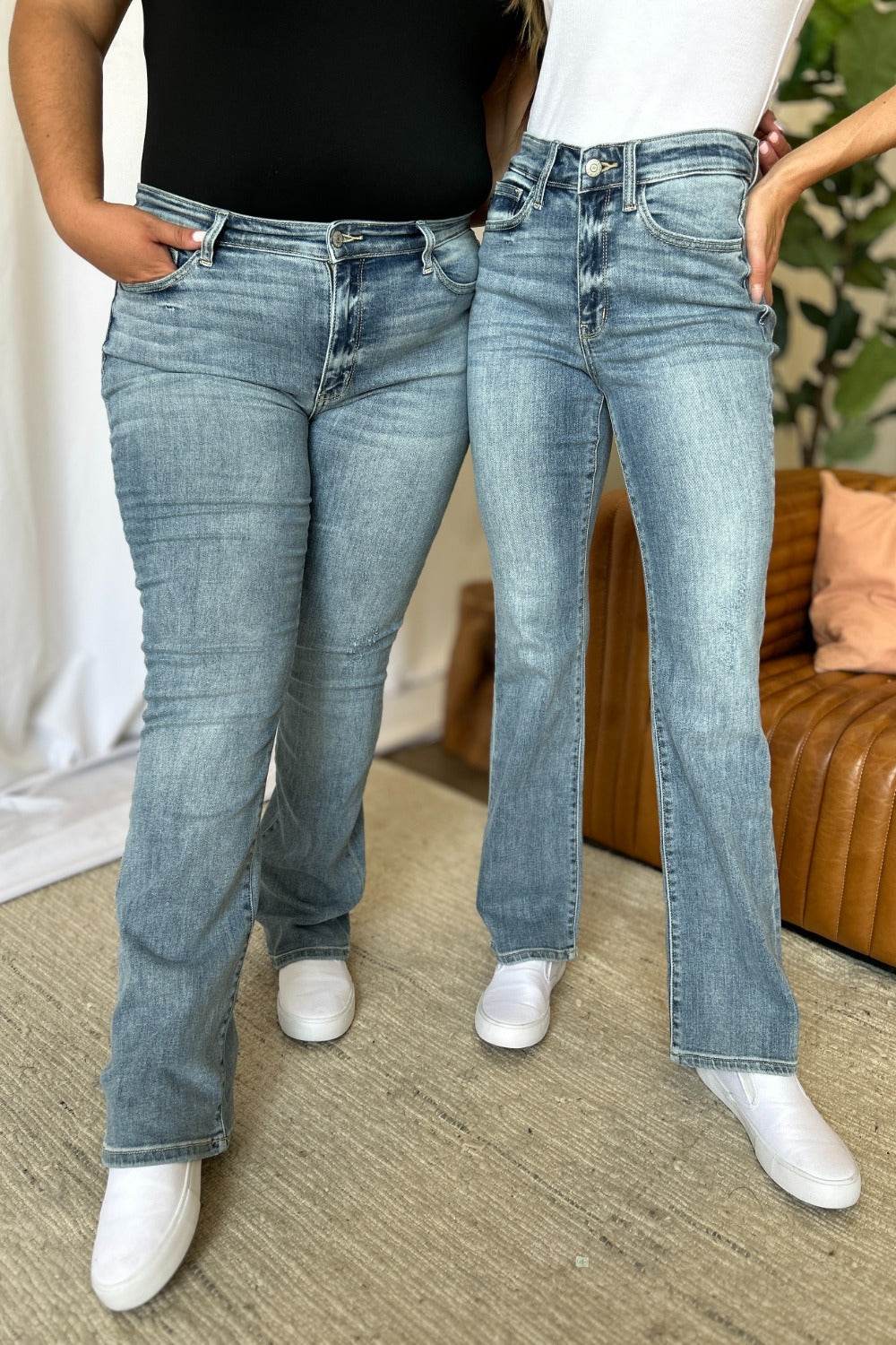 Judy Blue Full Size Medium Rise Bootcut Jeans - UnLaced Boutique
