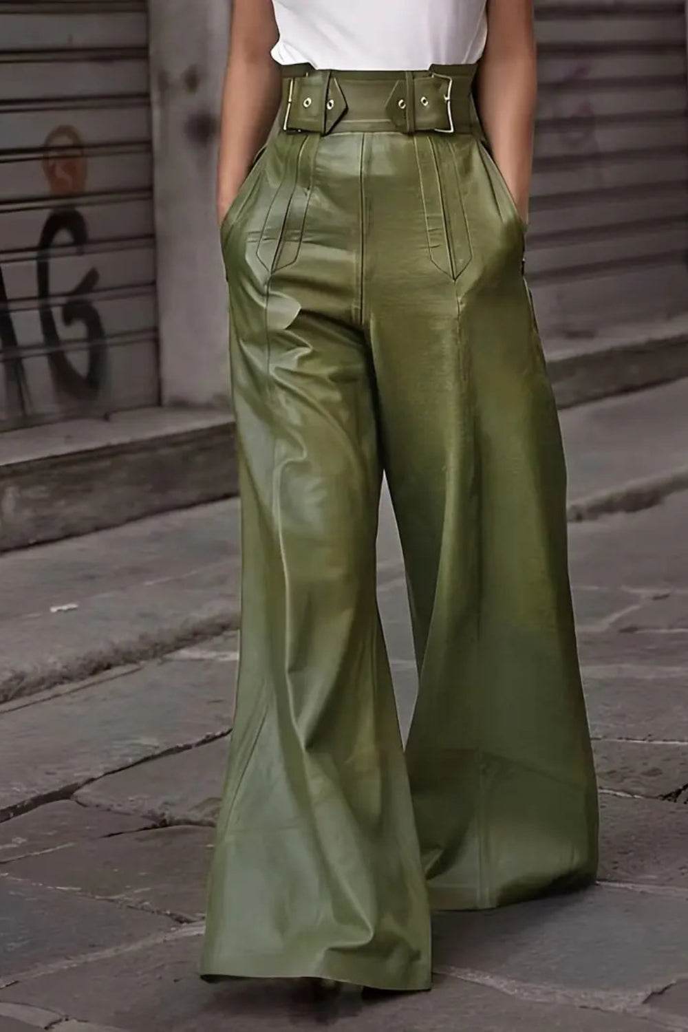 High Waist Wide Flare Pants - UnLaced Boutique