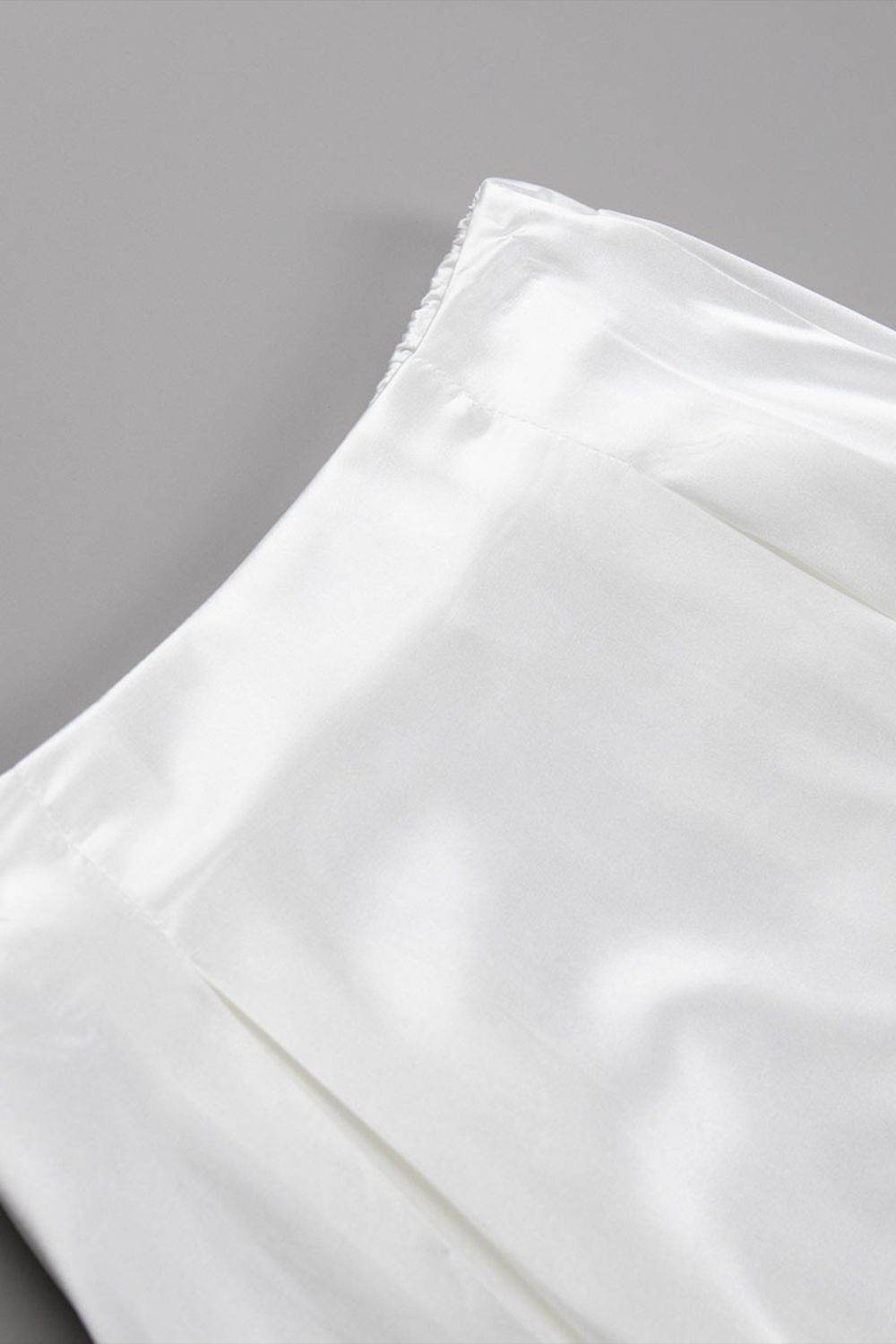 Back Elastic Waist Satin Minx Skirt - UnLaced Boutique