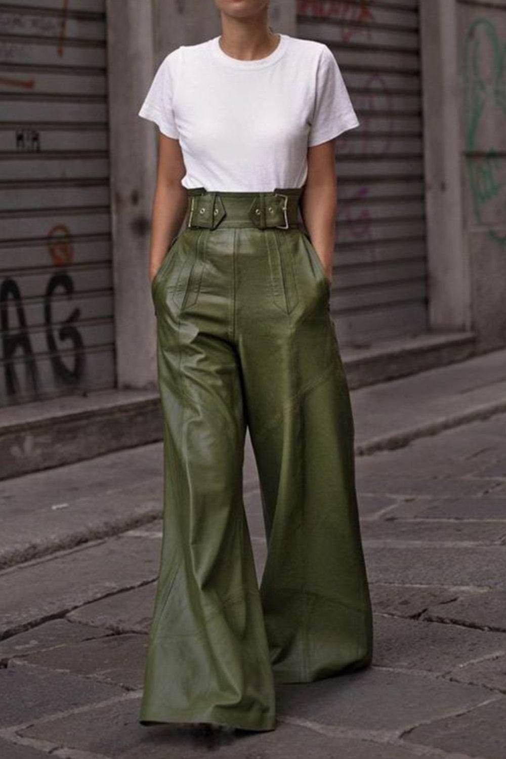 High Waist Wide Flare Pants - UnLaced Boutique