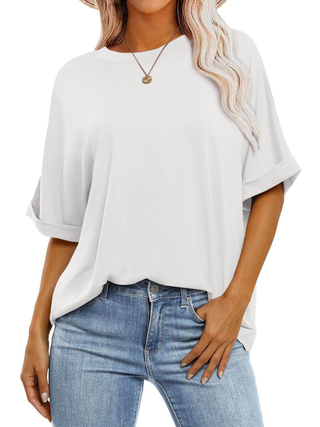 Round Neck Half Sleeve T-Shirt - UnLaced Boutique