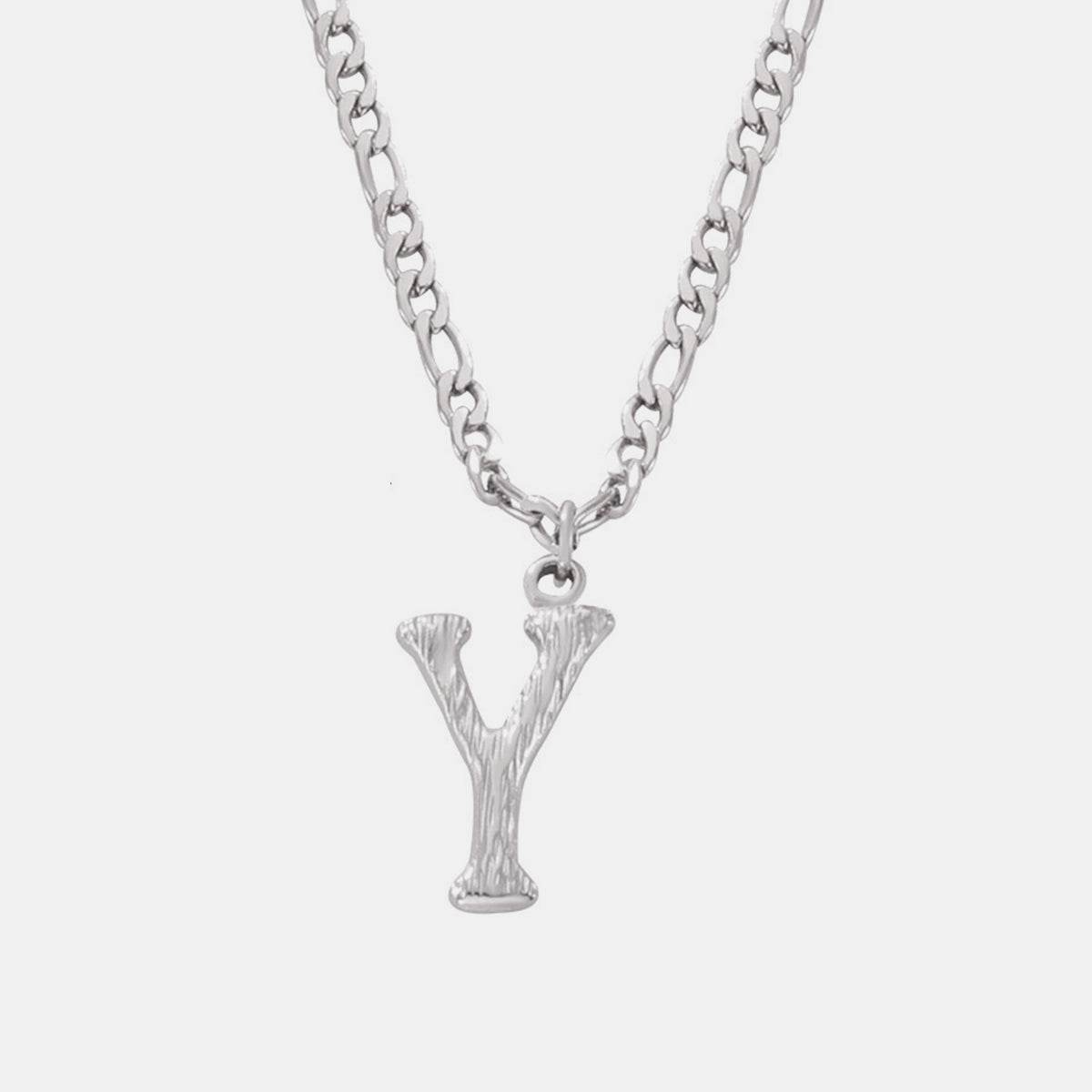 Titanium Steel Letter Pendant Necklace - UnLaced Boutique