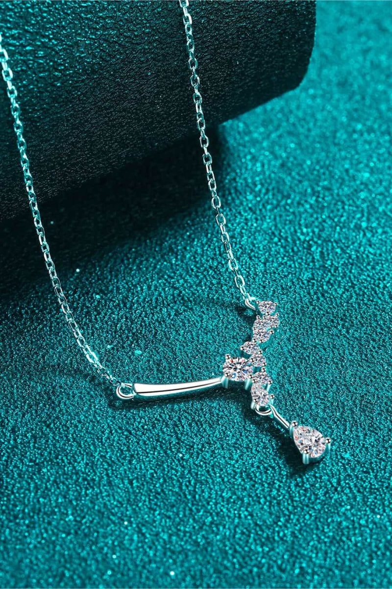 1 Carat Moissanite 925 Sterling Silver Necklace - UnLaced Boutique
