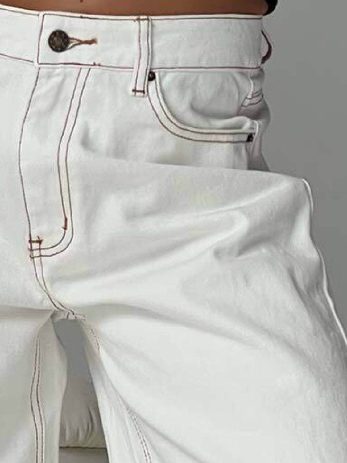 Wide Leg Jeans with Pockets - UnLaced Boutique