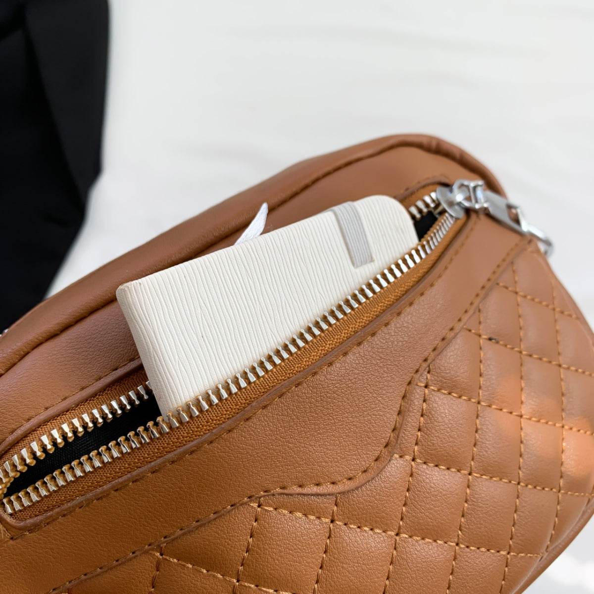 Stitching PU Leather Shoulder Bag - UnLaced Boutique
