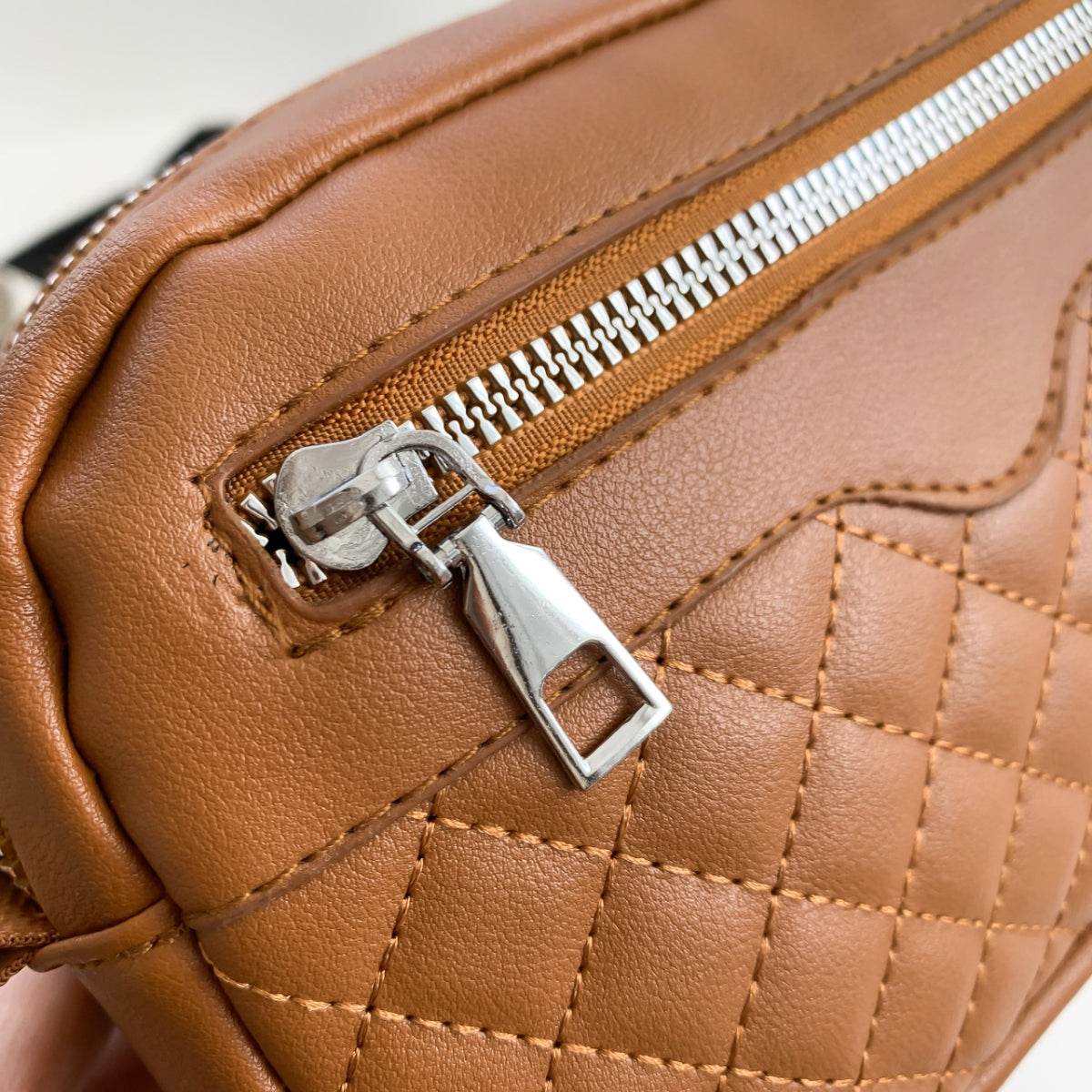 Stitching PU Leather Shoulder Bag - UnLaced Boutique