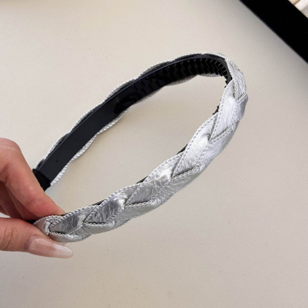 PU Leather Braided Hair Headband - UnLaced Boutique
