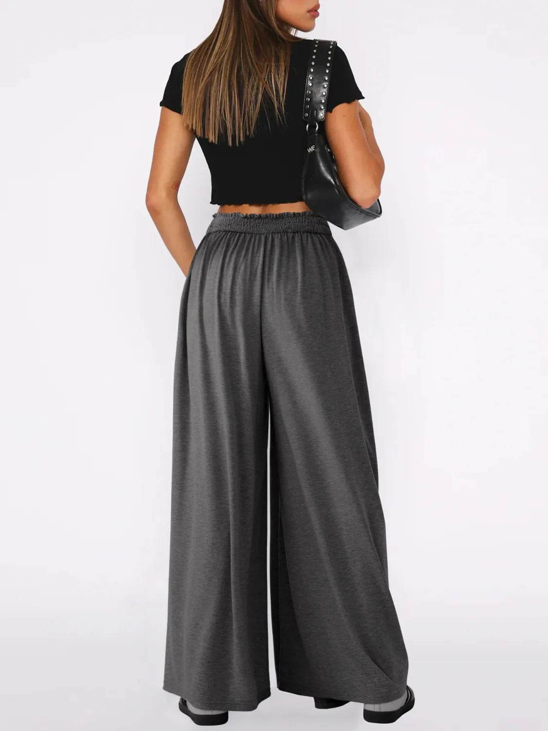High Waist Wide Leg Pants - UnLaced Boutique