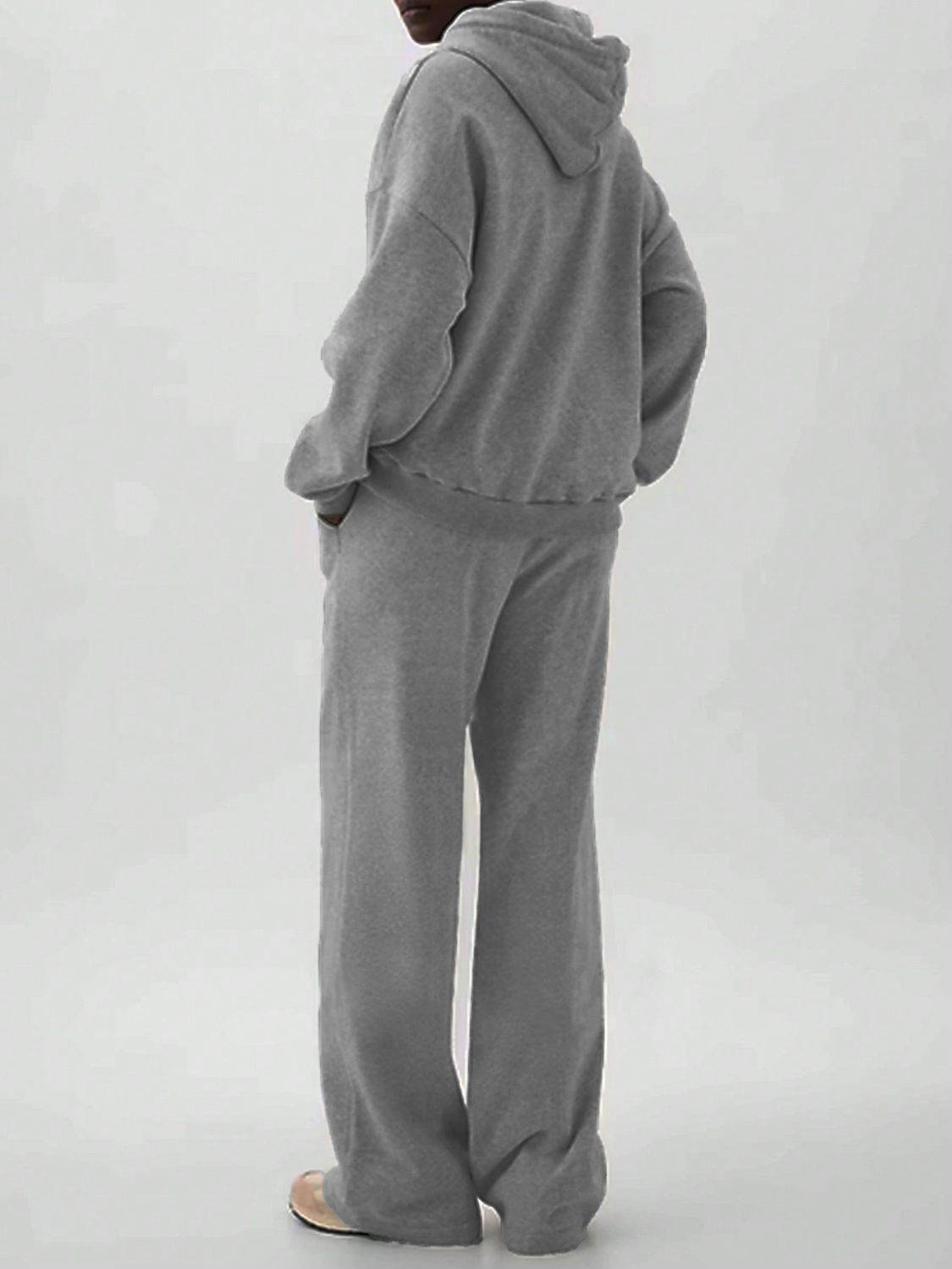 Devine Long Sleeve Hooded Jumpsuit with Pockets - UnLaced Boutique