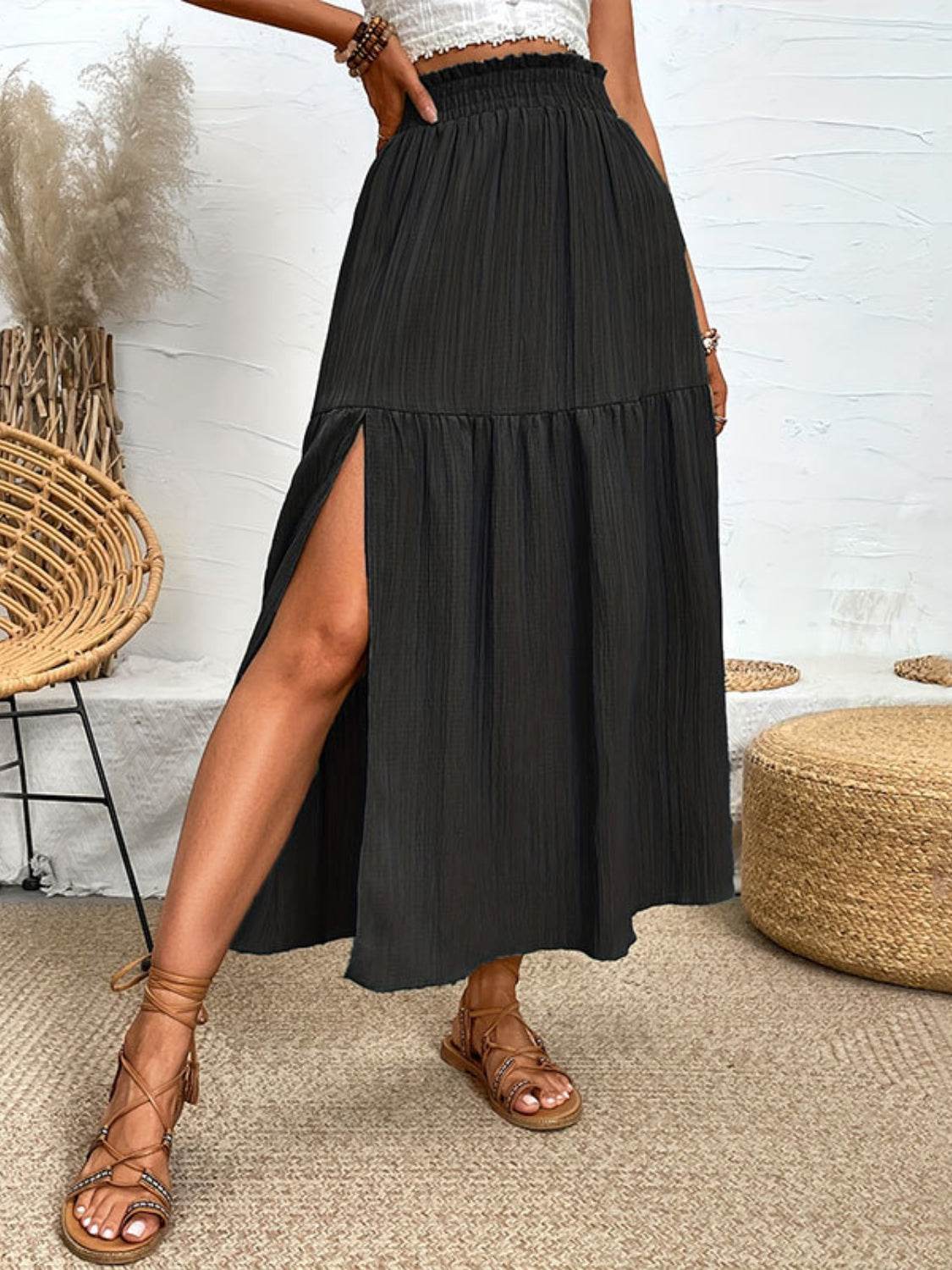 Frill Slit Skirt - UnLaced Boutique