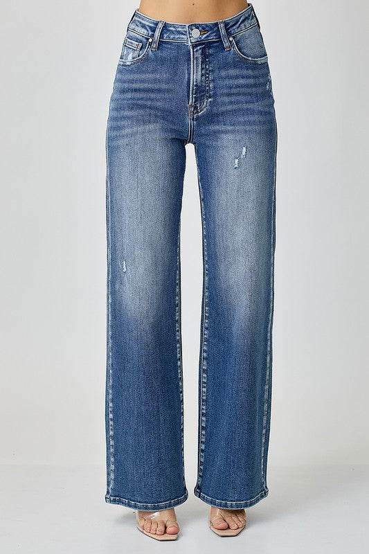 RISEN High Waist Jeans with Pockets - UnLaced Boutique