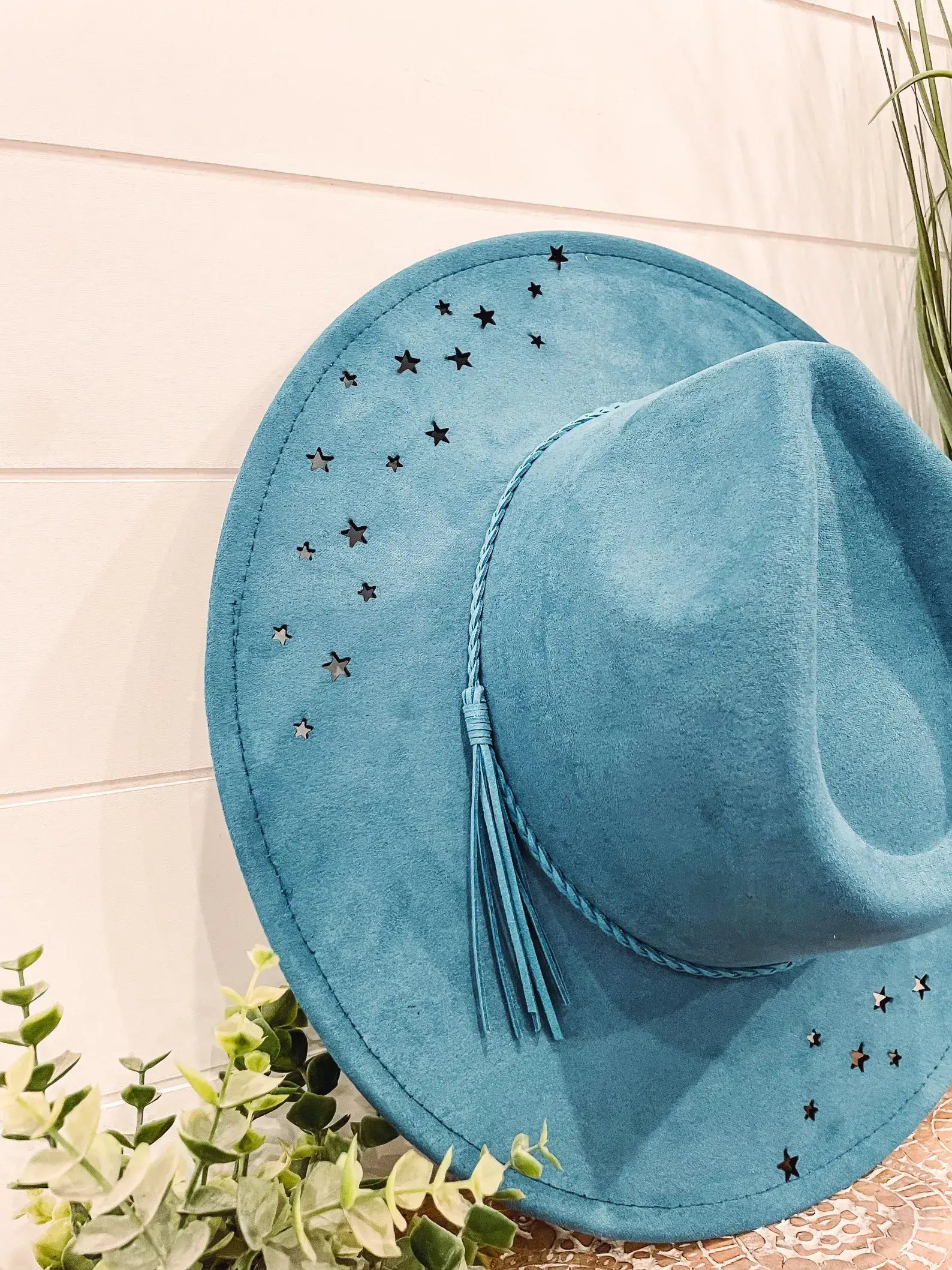 PRE ORDER Vegan Suede - Star Cutout Hat