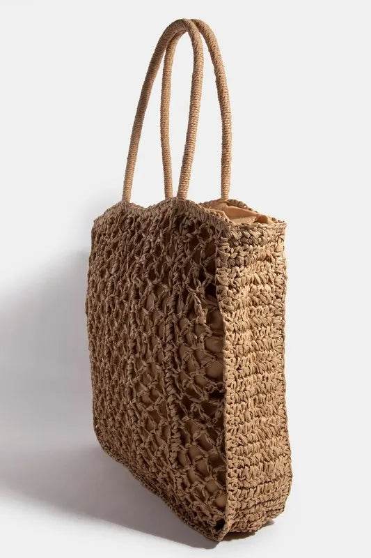Fame Intricate Braided Tote Bag - UnLaced Boutique