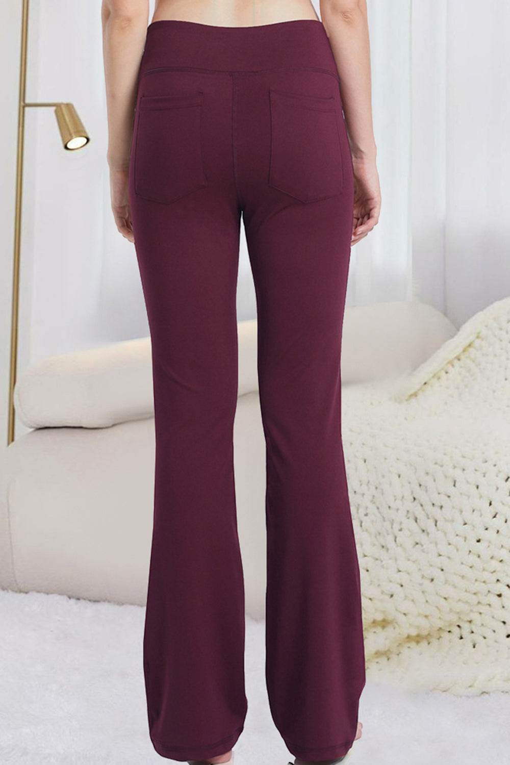 Pocketed High Waist Active Pants - UnLaced Boutique