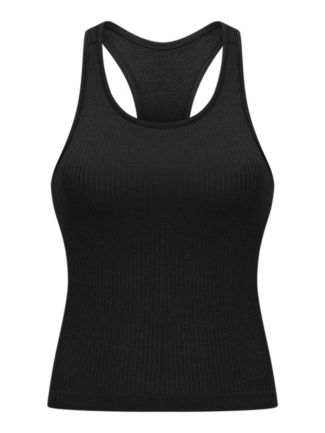 Millennia Round Neck Racerback Active Tank - UnLaced Boutique