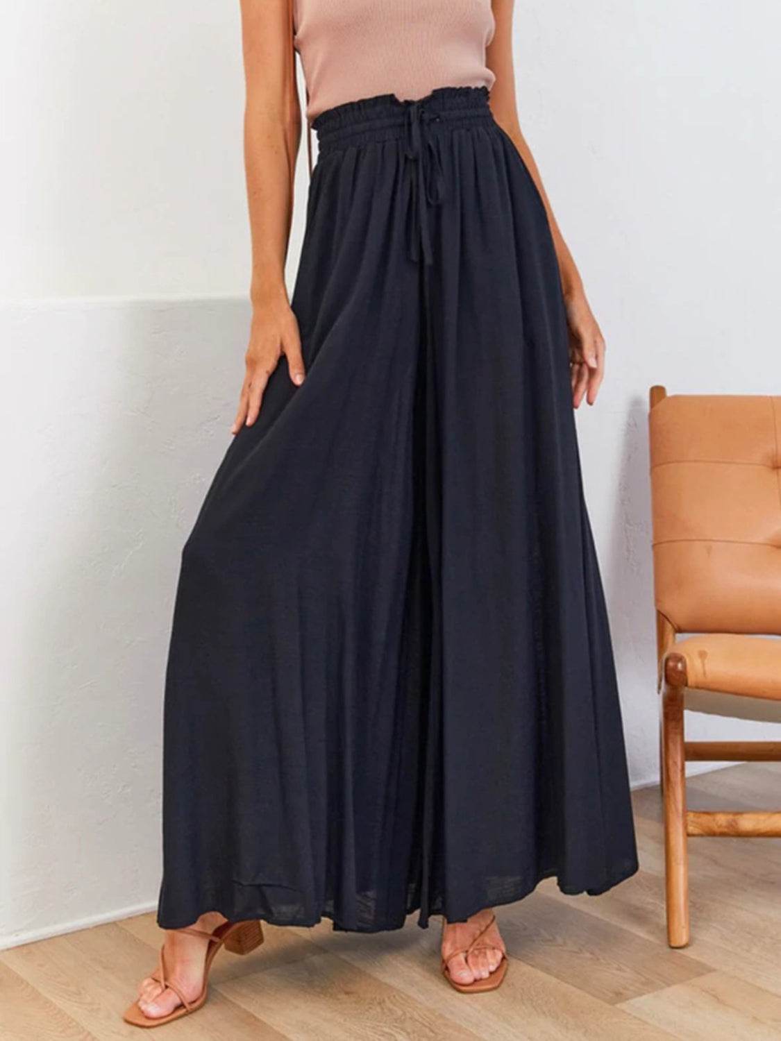 High Waist Wide Leg Pants - UnLaced Boutique