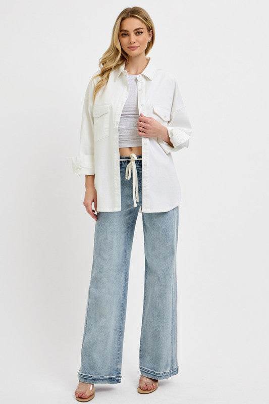 RISEN Full Size Straight Leg Jeans with Pockets Plus Size - UnLaced Boutique