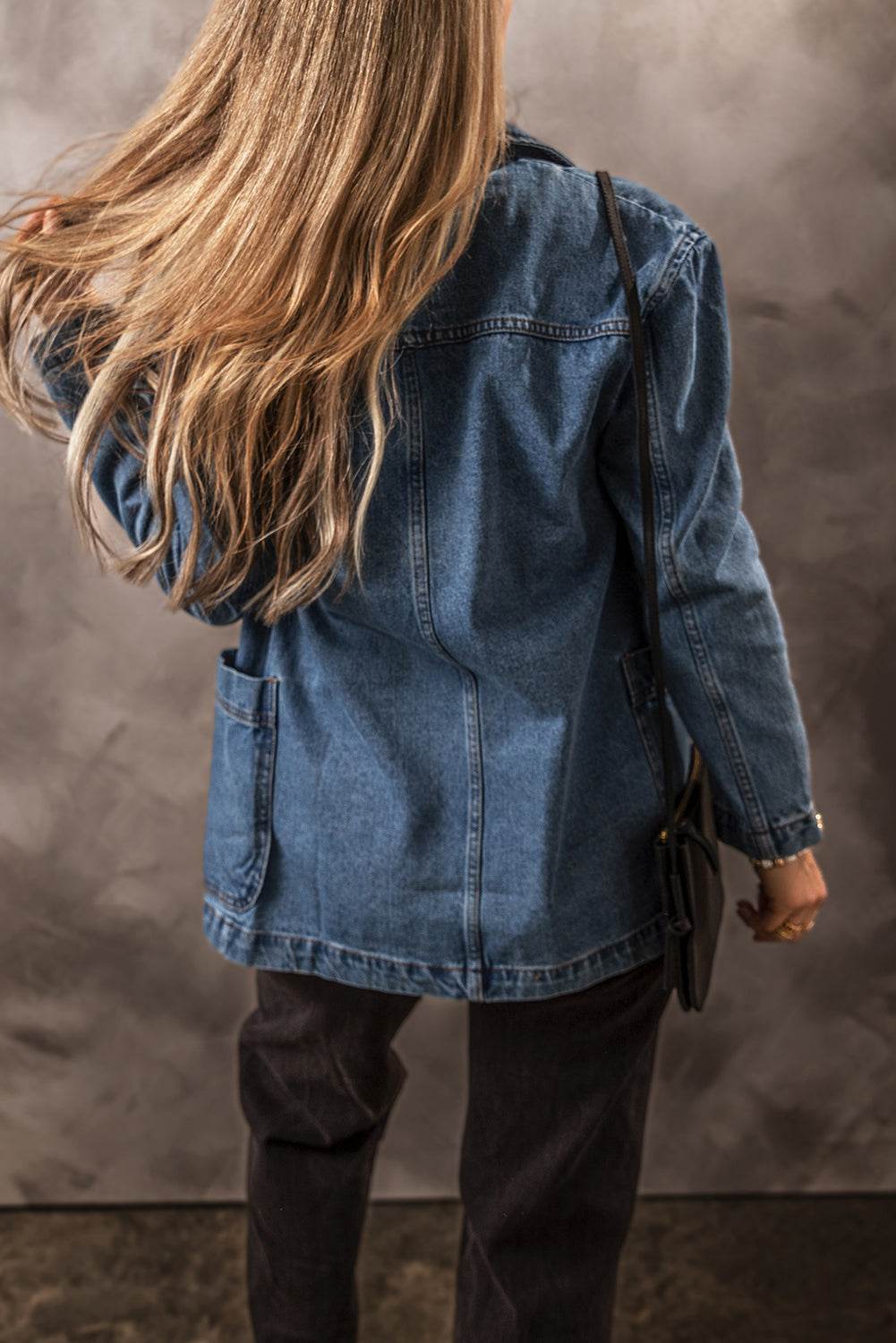 Pocketed Long Sleeve Denim Jacket - UnLaced Boutique