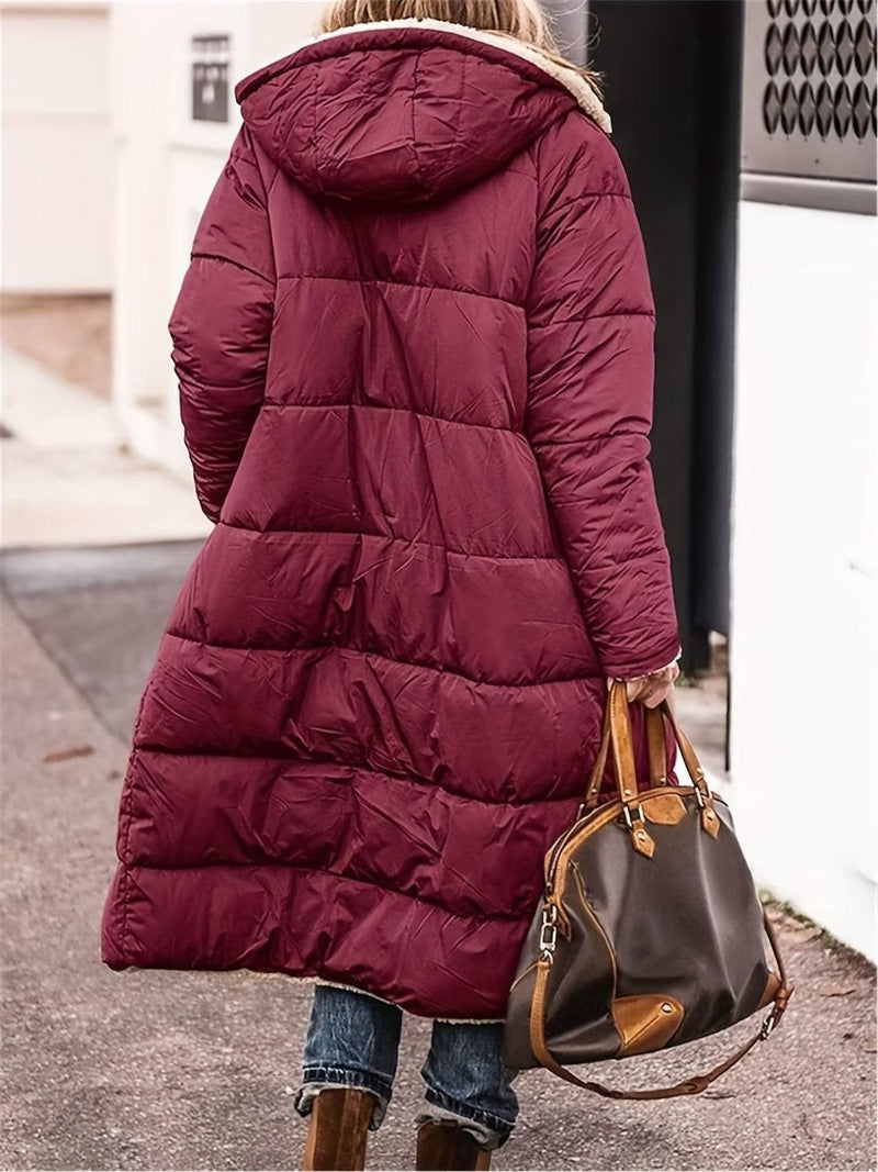 Full Size Zip Up Sherpa Hooded Coat - UnLaced Boutique