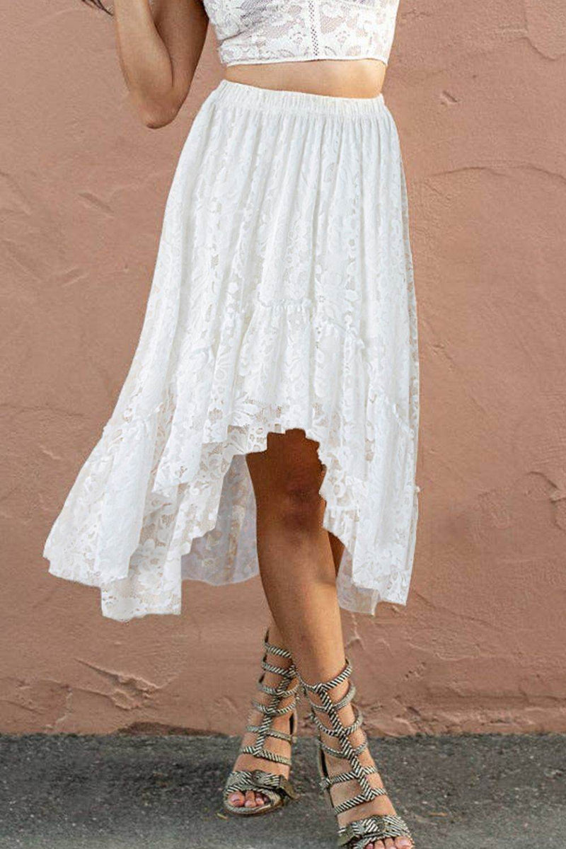 Lace High-Low Skirt - UnLaced Boutique