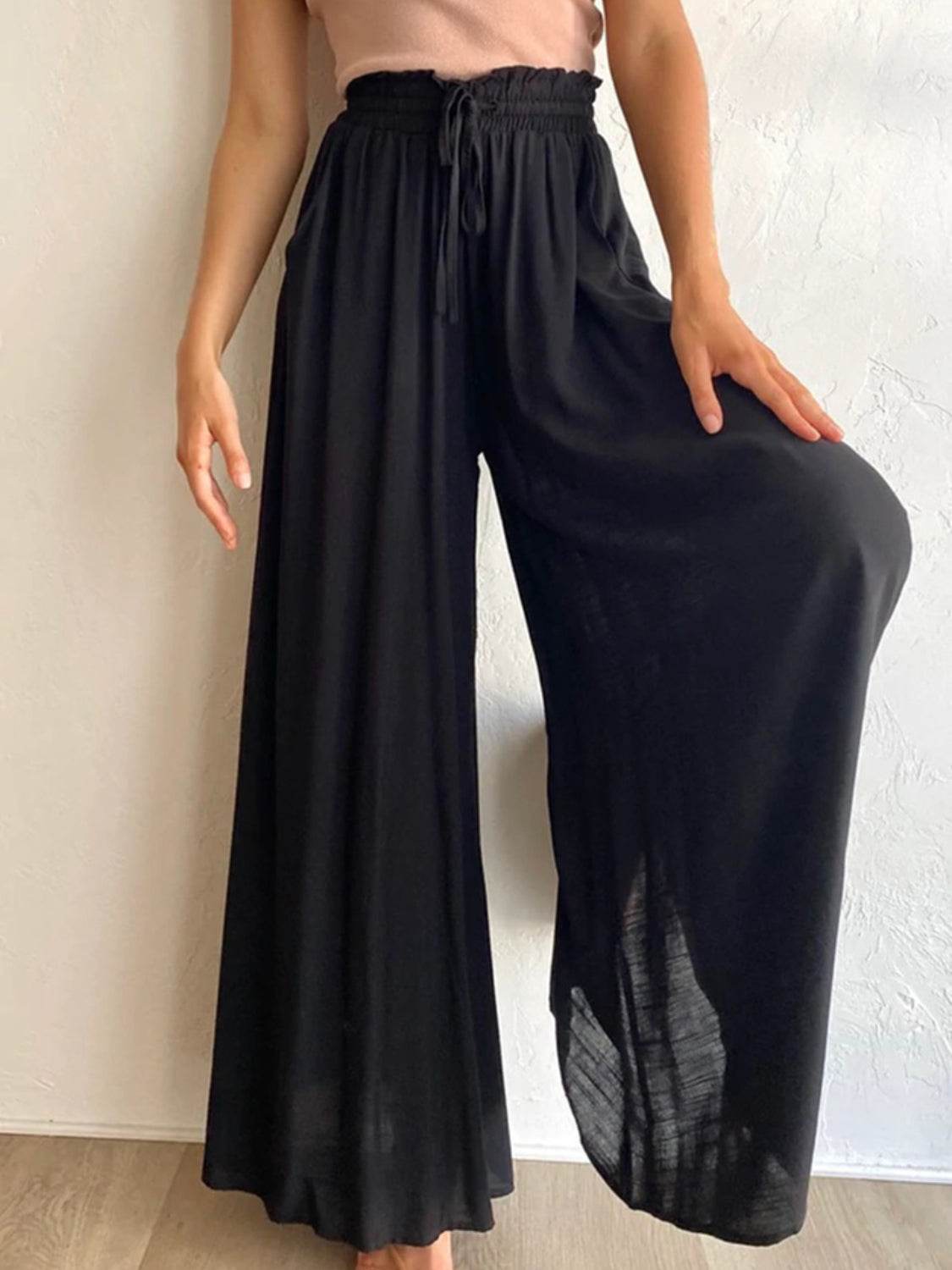 High Waist Wide Leg Pants - UnLaced Boutique