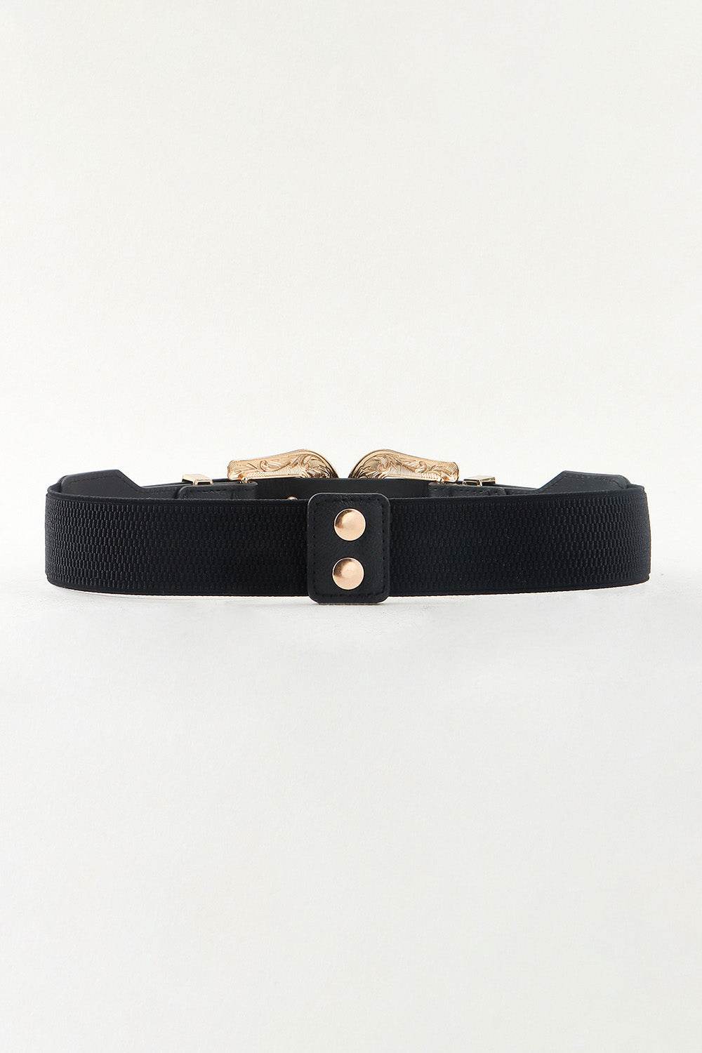 Symmetrical Zinc Alloy Buckle PU Leather Belt - UnLaced Boutique