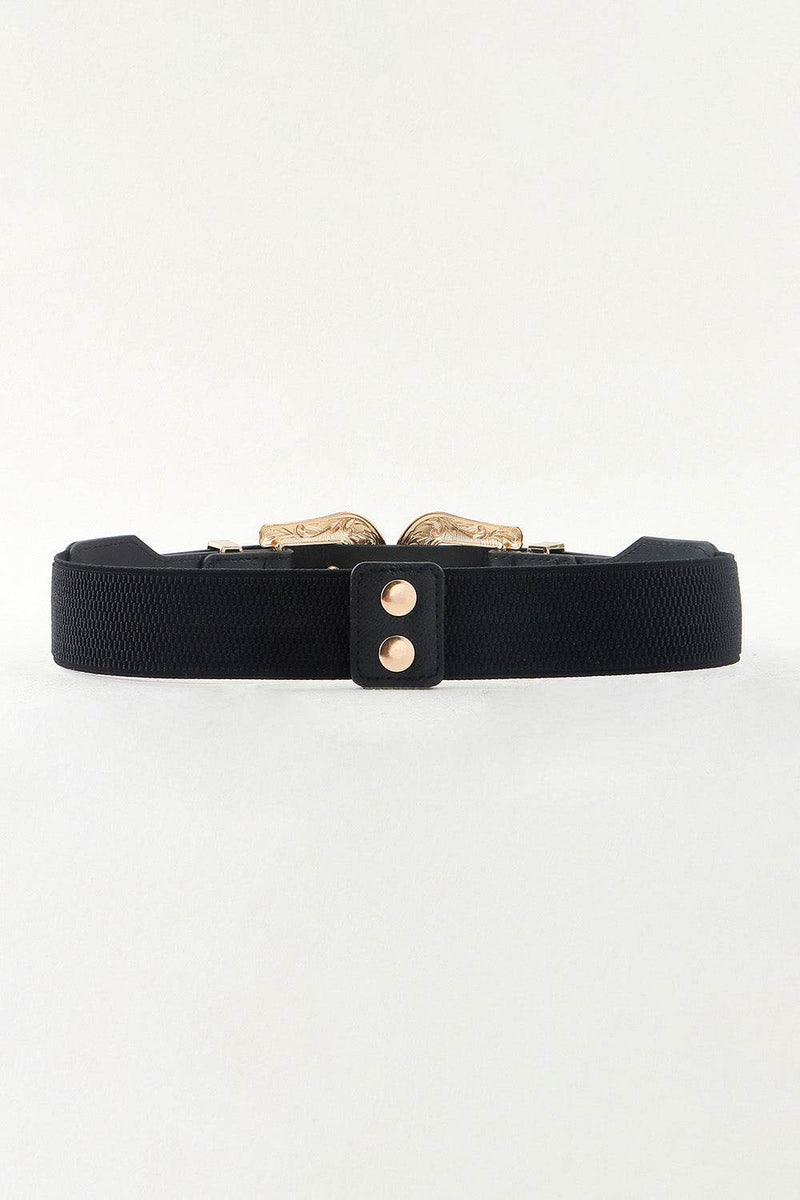 Symmetrical Zinc Alloy Buckle PU Leather Belt - UnLaced Boutique