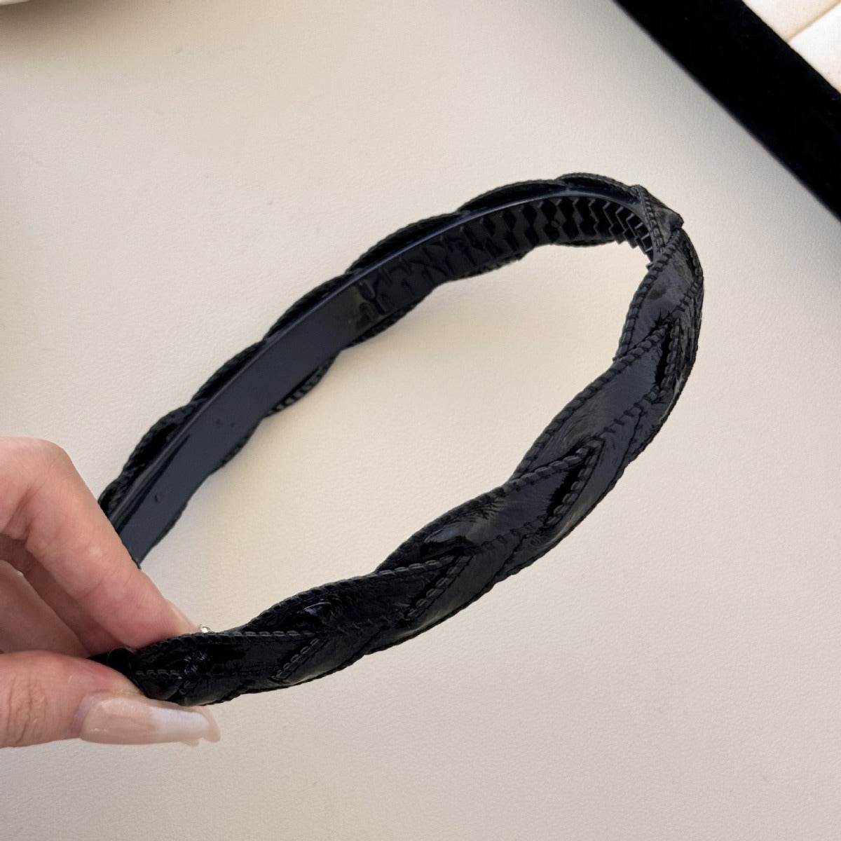 PU Leather Braided Hair Headband - UnLaced Boutique