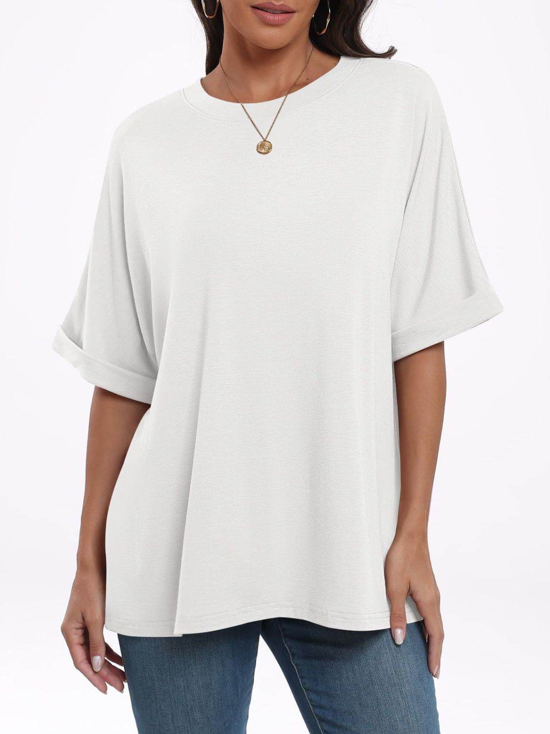Round Neck Half Sleeve T-Shirt - UnLaced Boutique