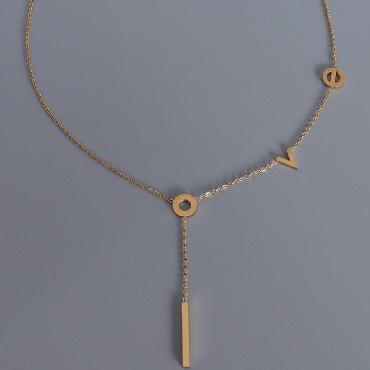 Titanium Steel Letter Necklace - UnLaced Boutique