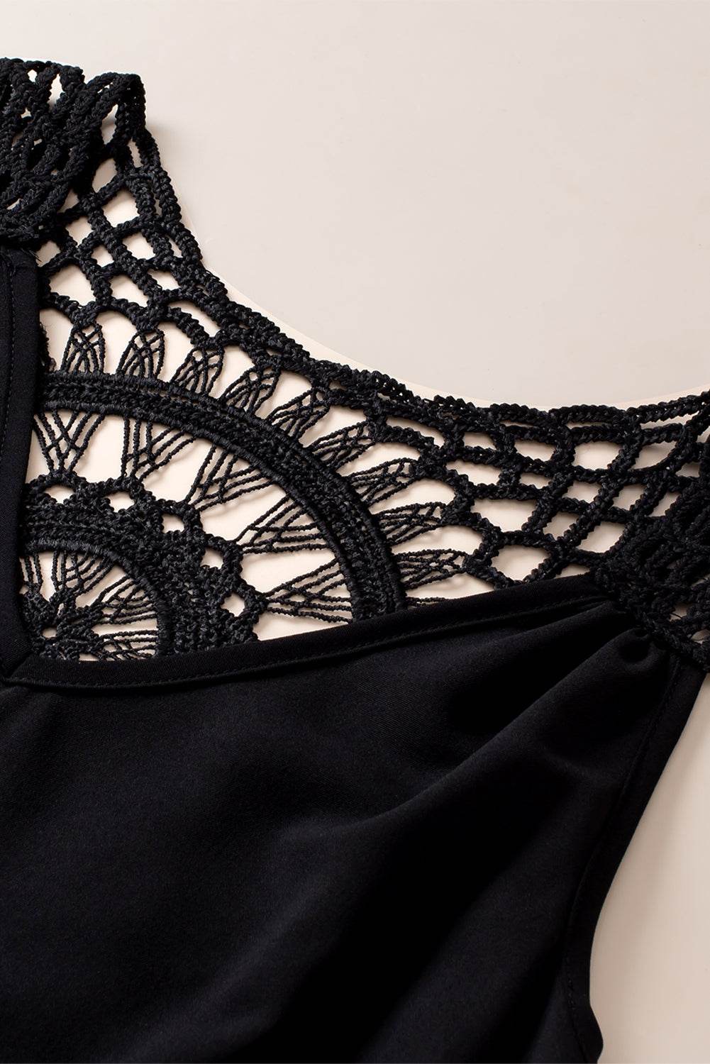 Openwork V-Neck Tank - UnLaced Boutique