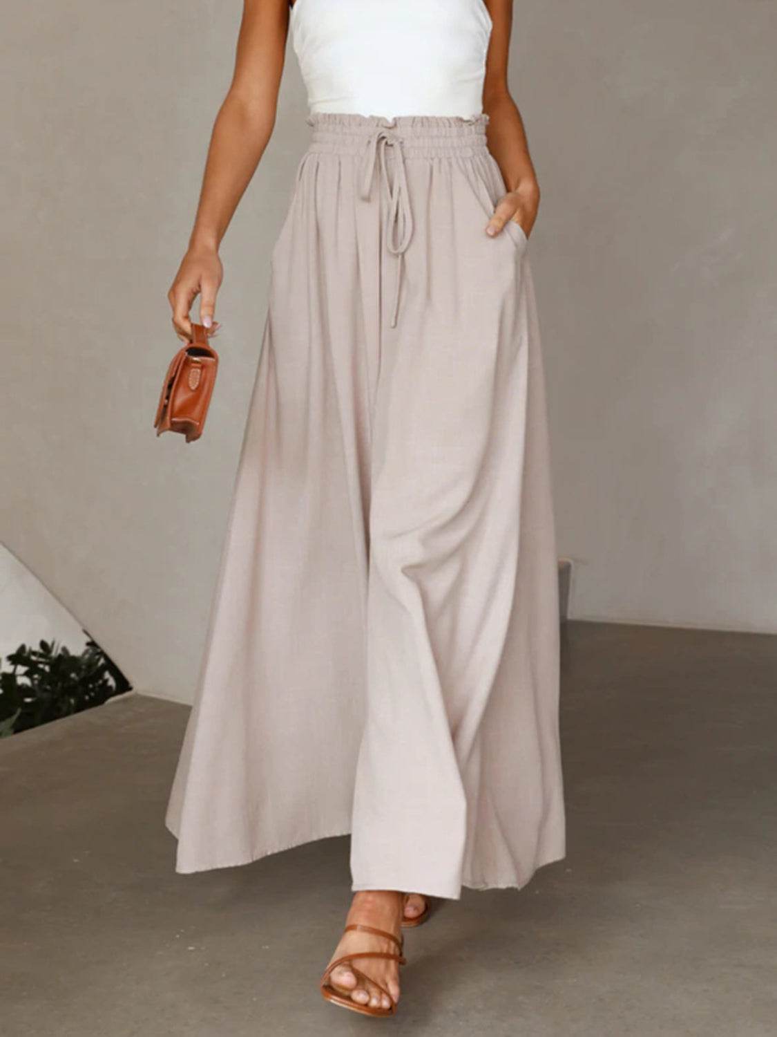 High Waist Wide Leg Pants - UnLaced Boutique
