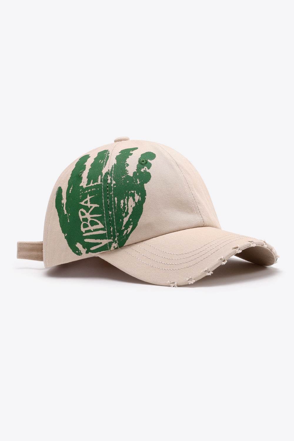 VIBRA Graphic Distressed Adjustable Baseball Cap - UnLaced Boutique