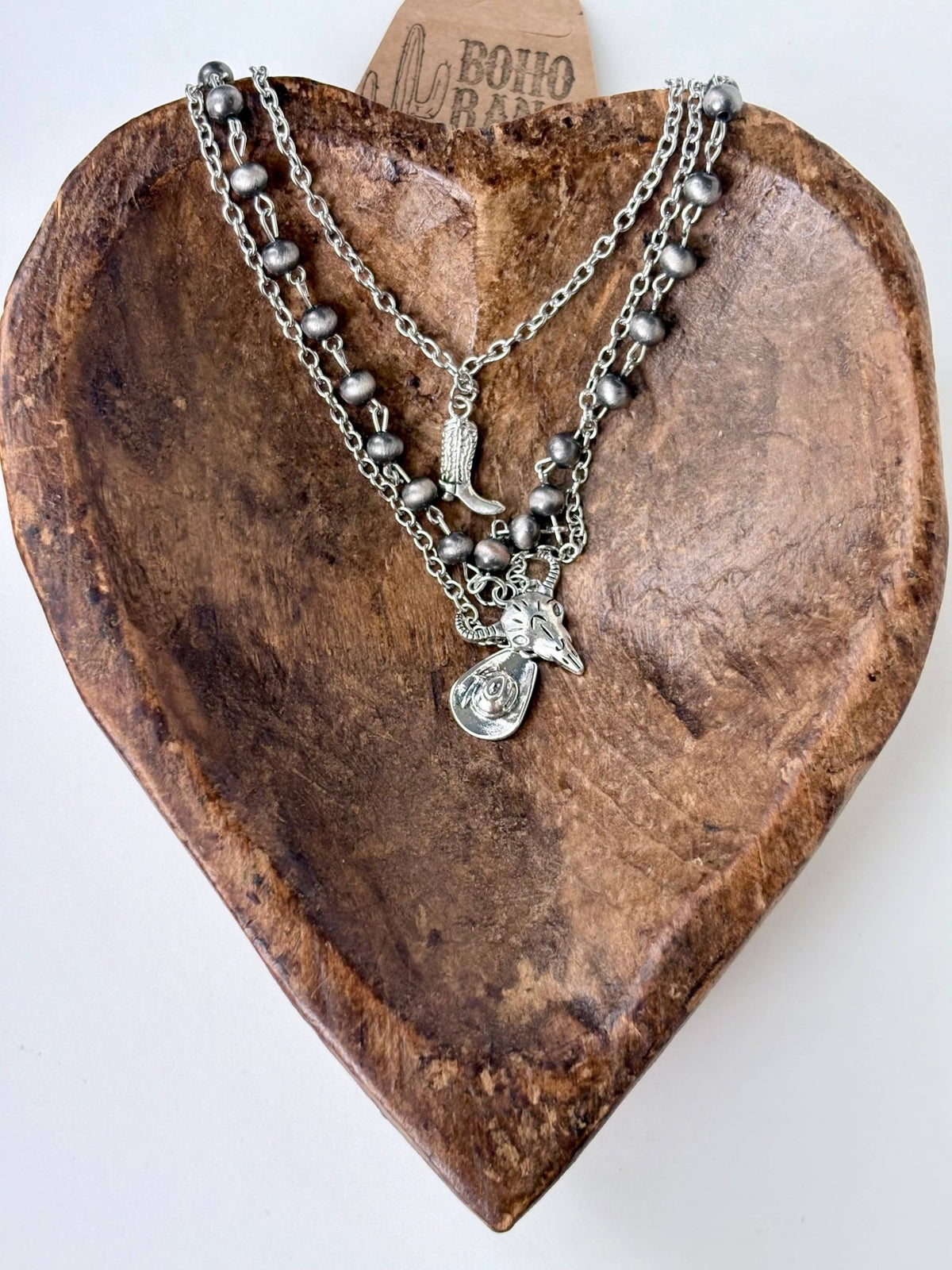 3 Layer Western Style Pendant Necklace Set - UnLaced Boutique