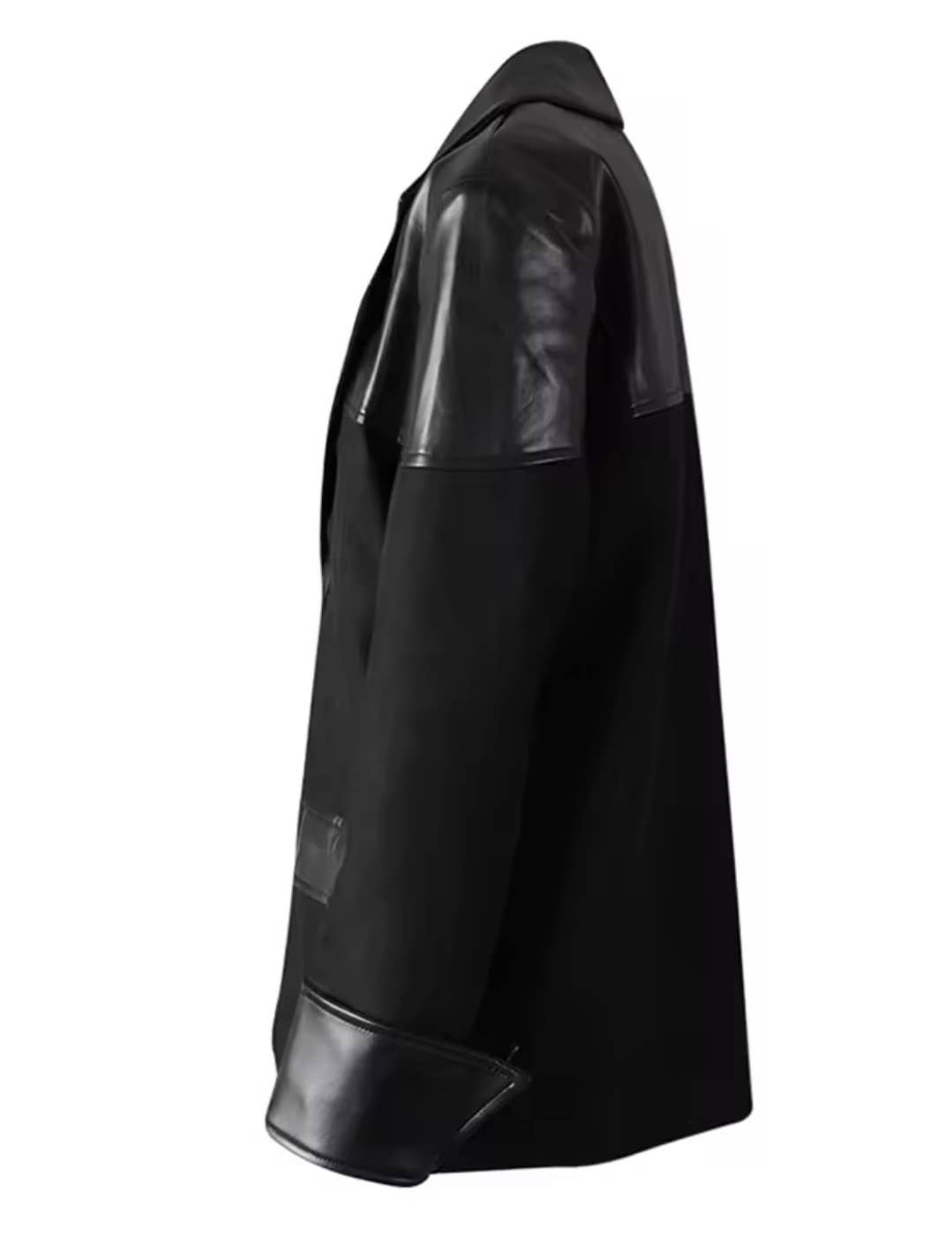 Vegan Leather Blazer