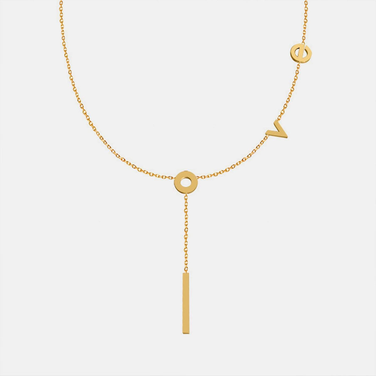 Titanium Steel Letter Necklace - UnLaced Boutique