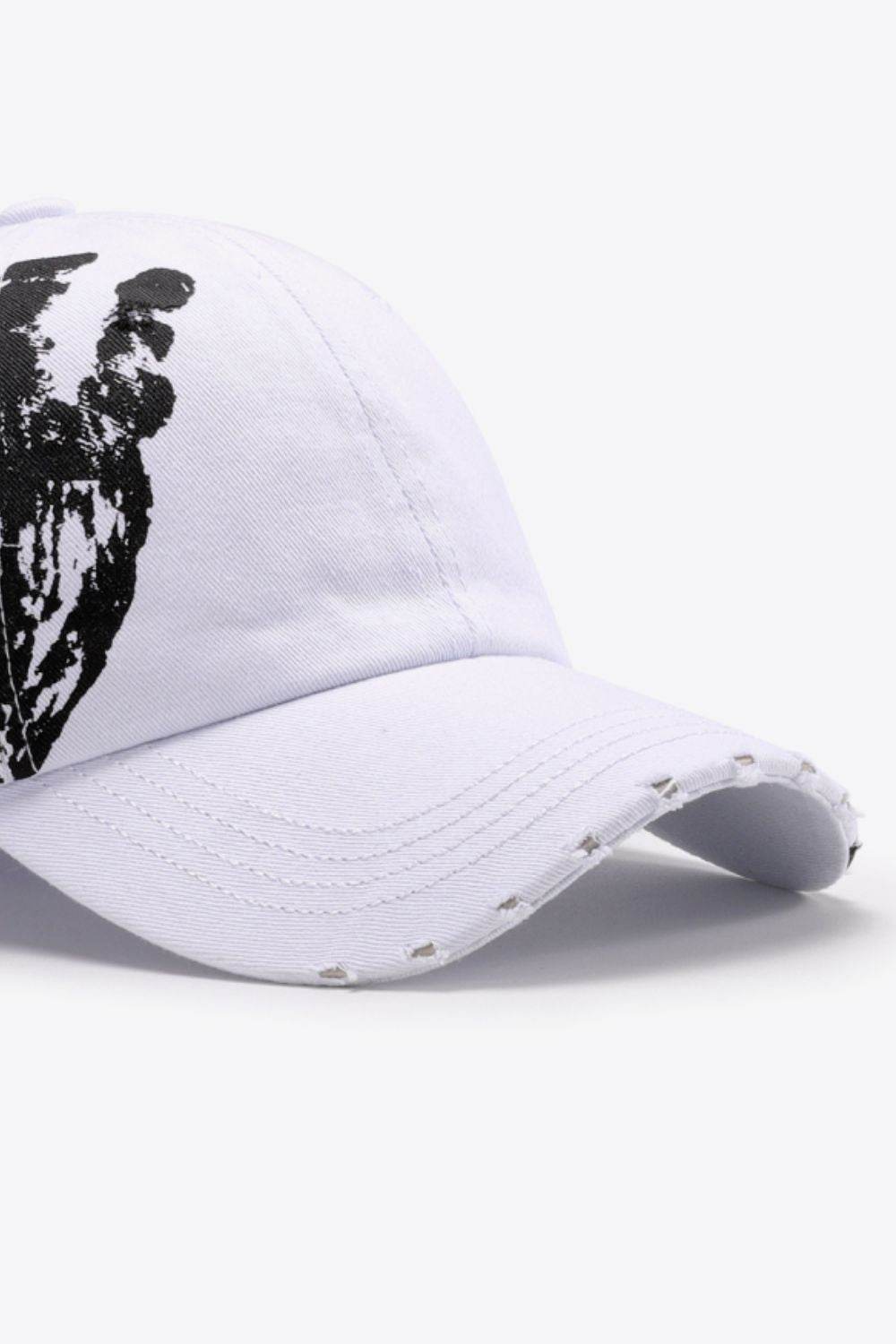 VIBRA Graphic Distressed Adjustable Baseball Cap - UnLaced Boutique