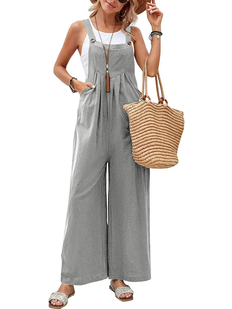 Full Size Square Neck Wide Strap Overalls - UnLaced Boutique