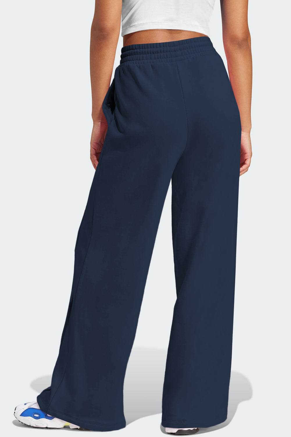Drawstring Wide Leg Active Pants - UnLaced Boutique