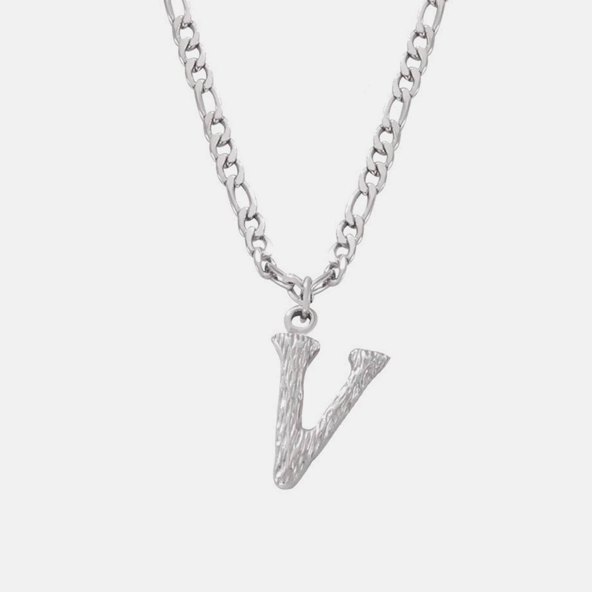Titanium Steel Letter Pendant Necklace - UnLaced Boutique