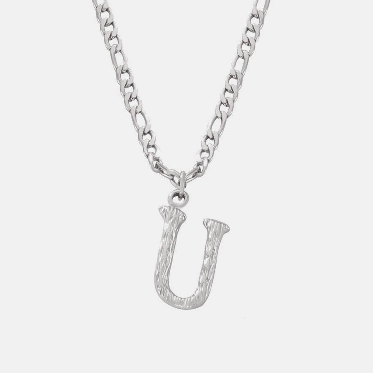 Titanium Steel Letter Pendant Necklace - UnLaced Boutique