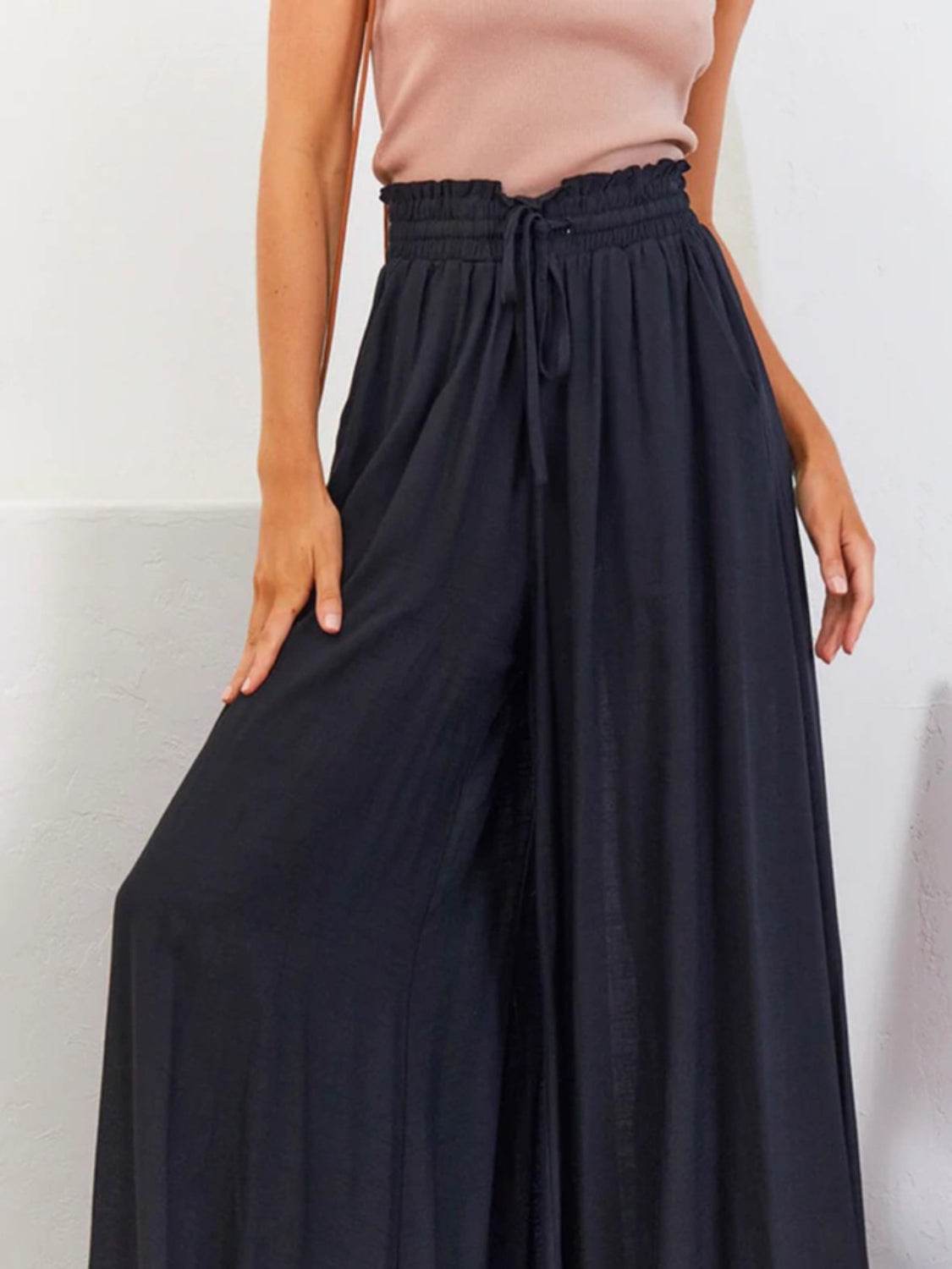 High Waist Wide Leg Pants - UnLaced Boutique