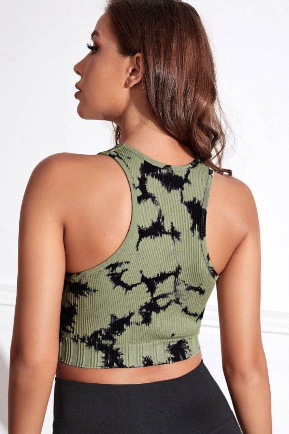 Tie-dye Cropped Round Neck Tank Top - UnLaced Boutique
