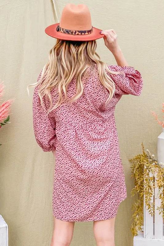 And The Why Leopard Print Baby Doll Mini Dress - UnLaced Boutique