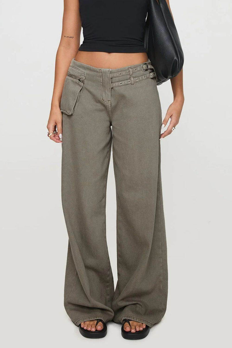 Wide Leg Jeans with Pockets - UnLaced Boutique