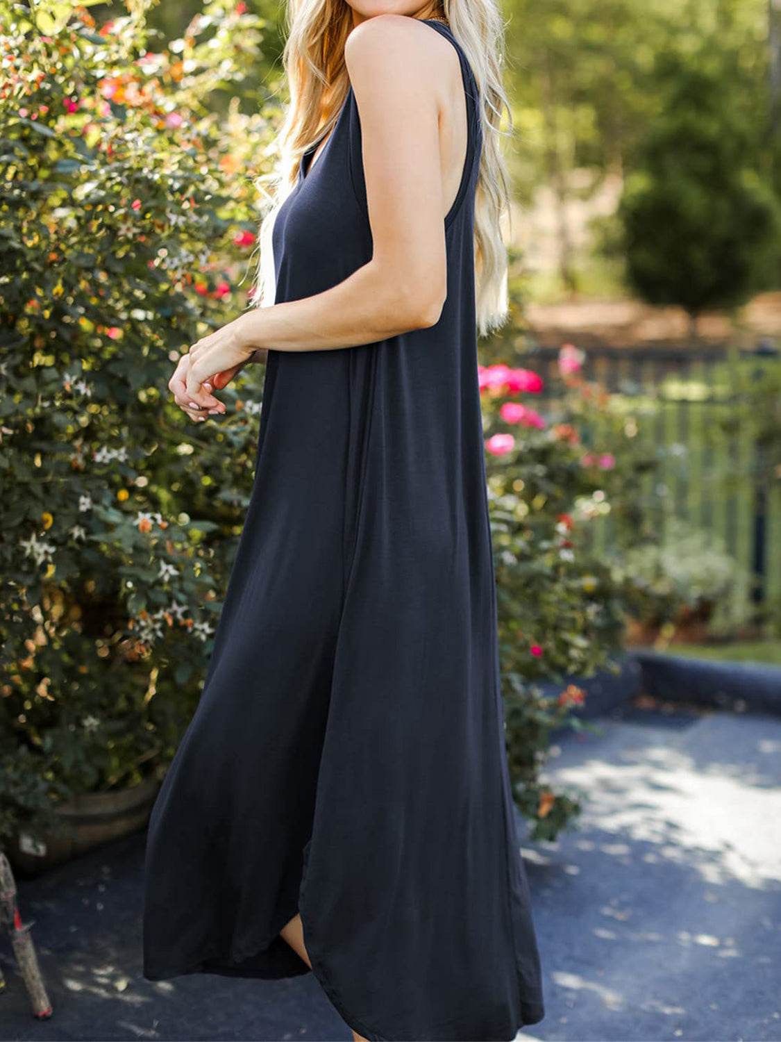 Full Size V-Neck Midi Tank Dress - UnLaced Boutique