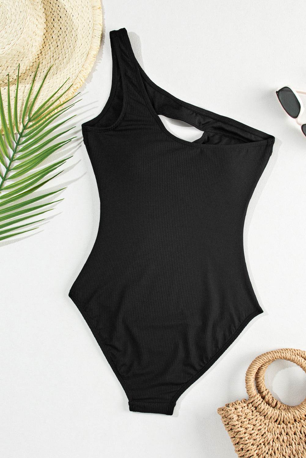 Cutout One Shoulder Sleeveless One-Piece Swimwear - UnLaced Boutique