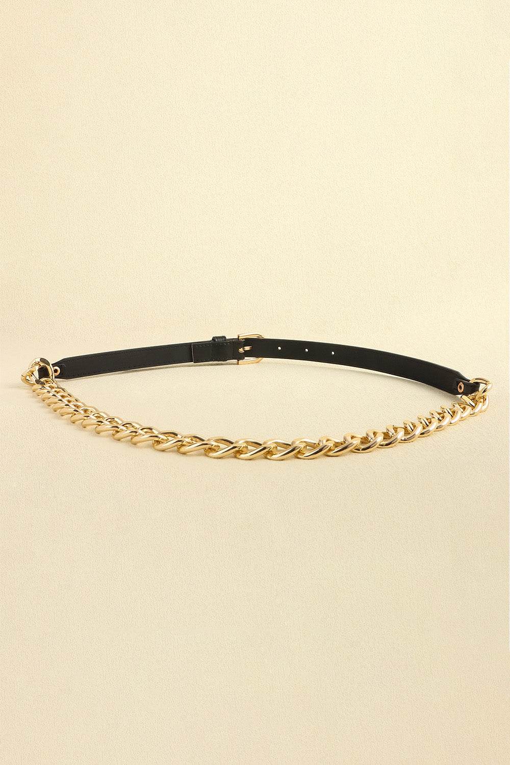 PU Leather Chain Belt - UnLaced Boutique